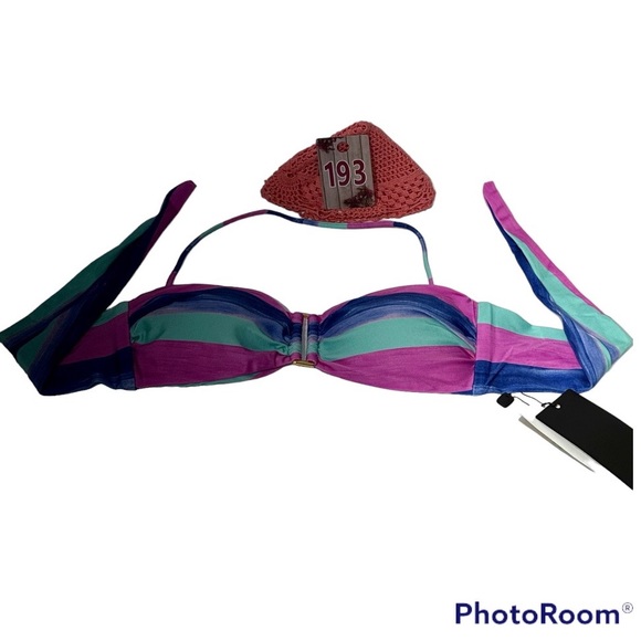 Vix PaulaHerManny NWT Mani Square Bandeau Multi - Picture 1 of 16